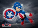 Une superbe créations de Drouille L'Andouille. Capitaine America est un super héro très populaire auprès des clowns et des enfants!